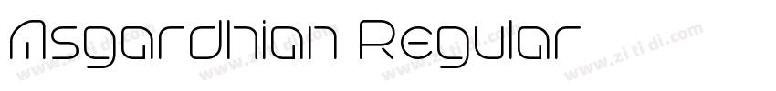 Asgardhian Regular字体转换